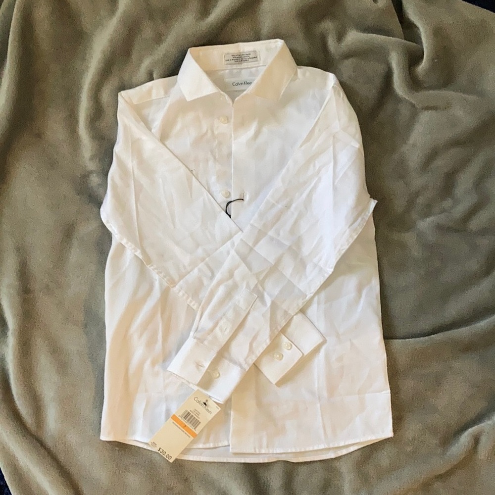 SOLD Calvin Klein White Button Up